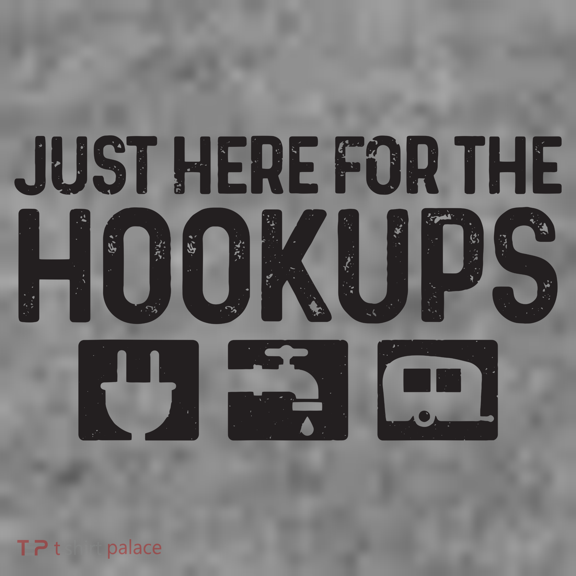 Camping Rv Caravan Motorhome Just Here For The Hookups Funny Toddler Hoodie