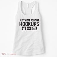 Camping Rv Caravan Motorhome Just Here For The Hookups Funny Women's Tank Top thumb 0