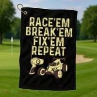 Cool Rc Car Rc Car Racing Race Lover Golf Towel thumb 1