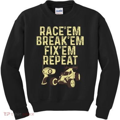 Cool Rc Car Rc Car Racing Race Lover Kids Sweatshirt