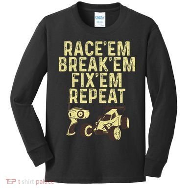 Cool Rc Car Rc Car Racing Race Lover Kids Long Sleeve Shirt