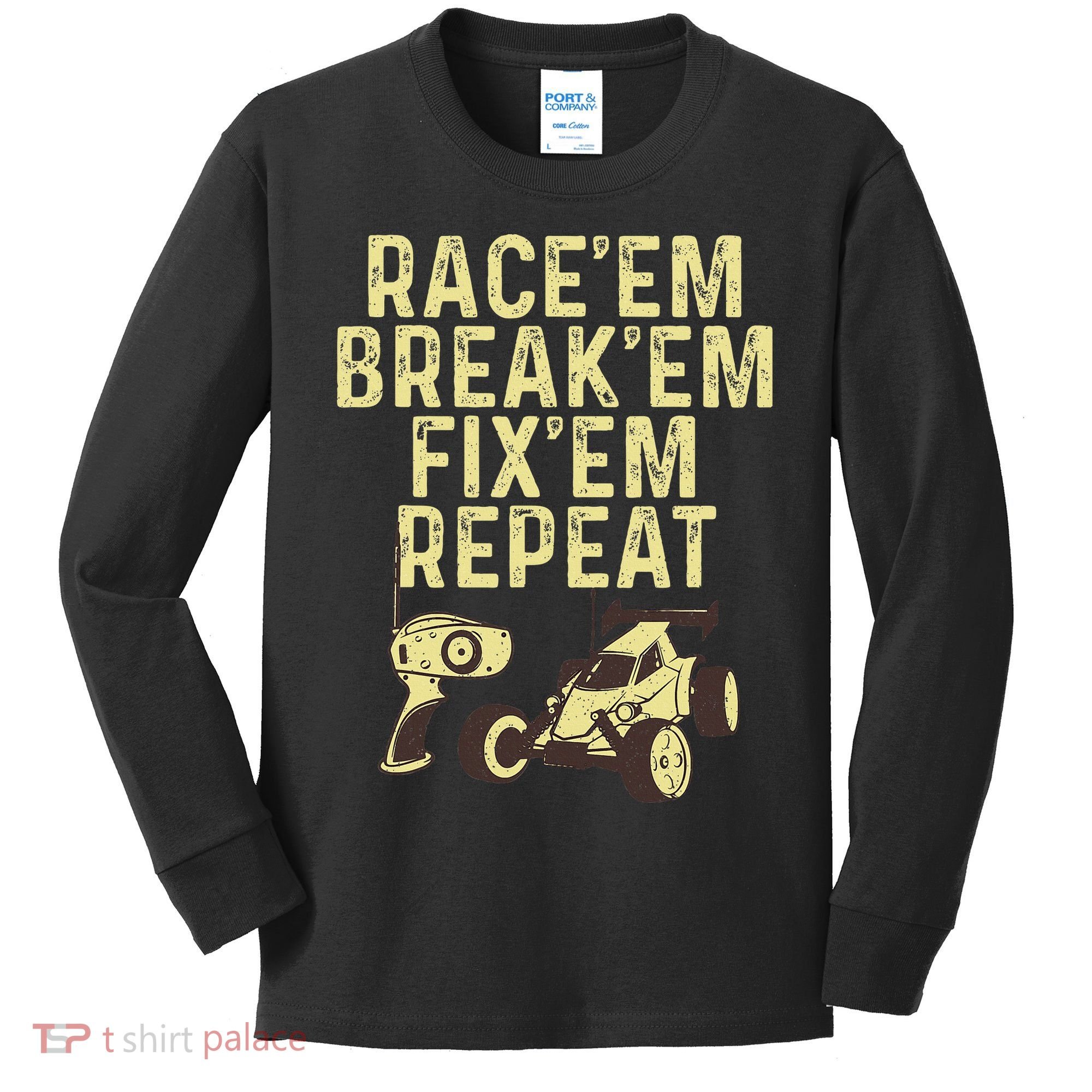 Cool Rc Car Rc Car Racing Race Lover Kids Long Sleeve Shirt