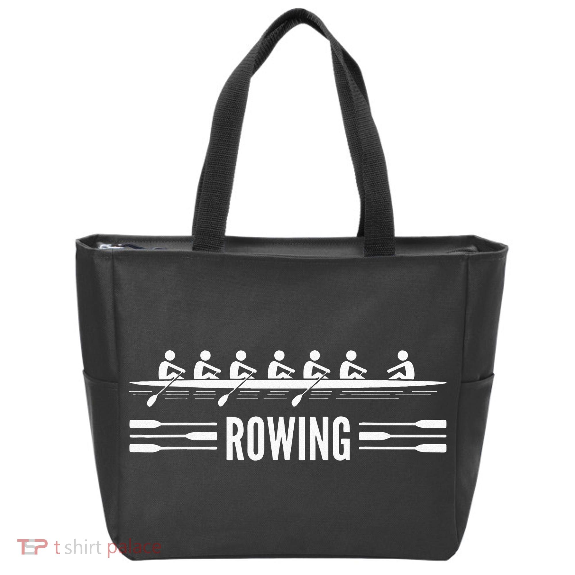 College Rowing Crew Row Team Boat Tote Bag