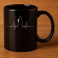 Cool Rock Climbing Mountain Rock Climbers Ekg 11oz C Handle Ceramic Mug thumb 3