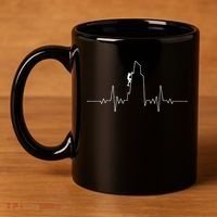 Cool Rock Climbing Mountain Rock Climbers Ekg 11oz C Handle Ceramic Mug thumb 4