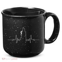 Cool Rock Climbing Mountain Rock Climbers Ekg 15oz Campfire Ceramic Mug thumb 0