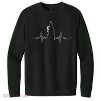 Cool Rock Climbing Mountain Rock Climbers Ekg V.I.T. Fleece Crew Sweatshirt thumb 0