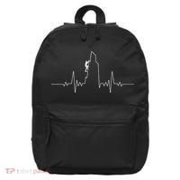 Cool Rock Climbing Mountain Rock Climbers Ekg 16 in Basic Backpack thumb 0