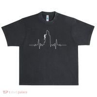 Cool Rock Climbing Mountain Rock Climbers Ekg Urban Oversized Heavyweight T-Shirt thumb 0