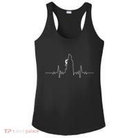 Cool Rock Climbing Mountain Rock Climbers Ekg Ladies PosiCharge Competitor Racerback Tank thumb 0