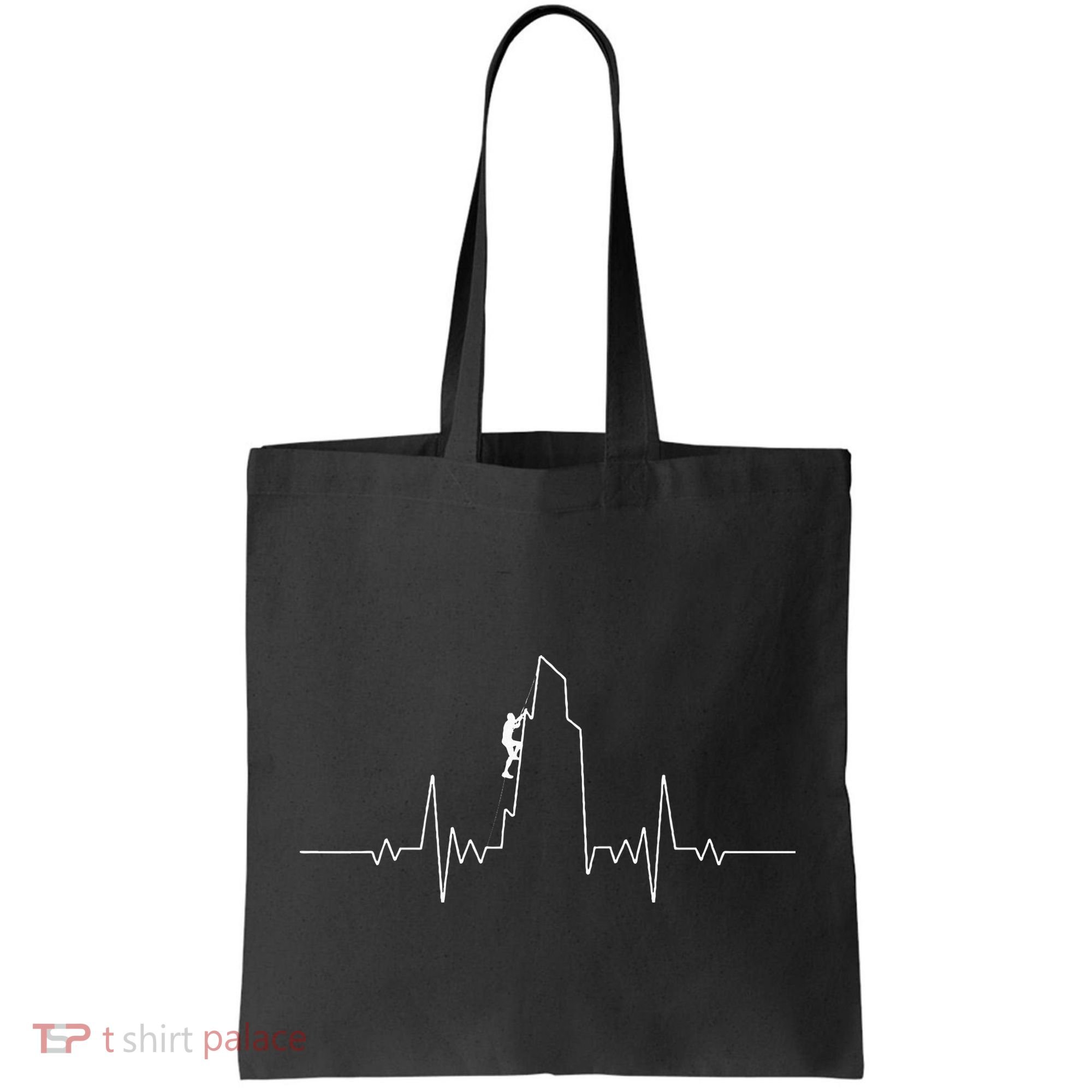 Cool Rock Climbing Mountain Rock Climbers Ekg Tote Bag