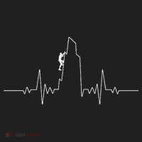Cool Rock Climbing Mountain Rock Climbers Ekg 12oz Stainless Steel Coffee Mug thumb 3