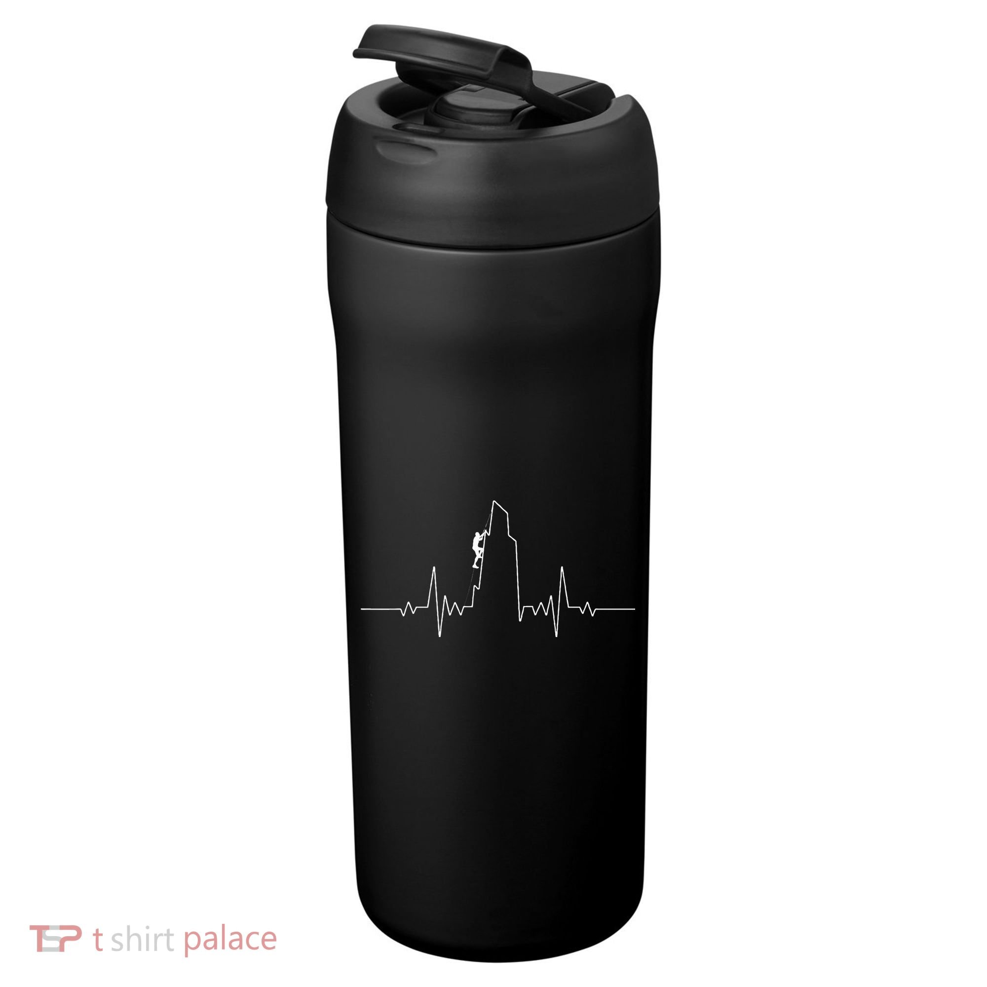 Cool Rock Climbing Mountain Rock Climbers Ekg 24oz Duet Stainless Steel Tumbler