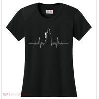 Cool Rock Climbing Mountain Rock Climbers Ekg Women's Cooling Performance Crew T-Shirt thumb 0