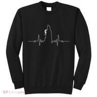Cool Rock Climbing Mountain Rock Climbers Ekg Tall Sweatshirt thumb 0