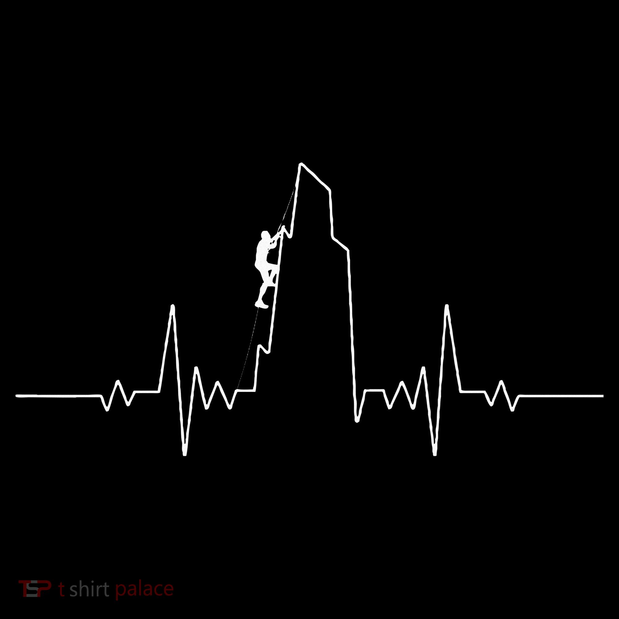 Cool Rock Climbing Mountain Rock Climbers Ekg Baby Bodysuit