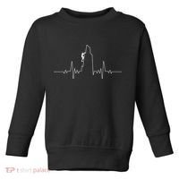 Cool Rock Climbing Mountain Rock Climbers Ekg Toddler Sweatshirt thumb 0