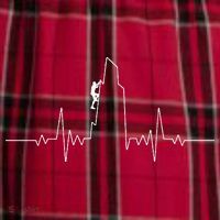 Cool Rock Climbing Mountain Rock Climbers Ekg Men's Flannel Plaid Pajama Pants thumb 2