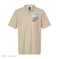 Cool Relaxed Cat on a Yacht Boat with Shark Funny Cat Meme Polo thumb 0