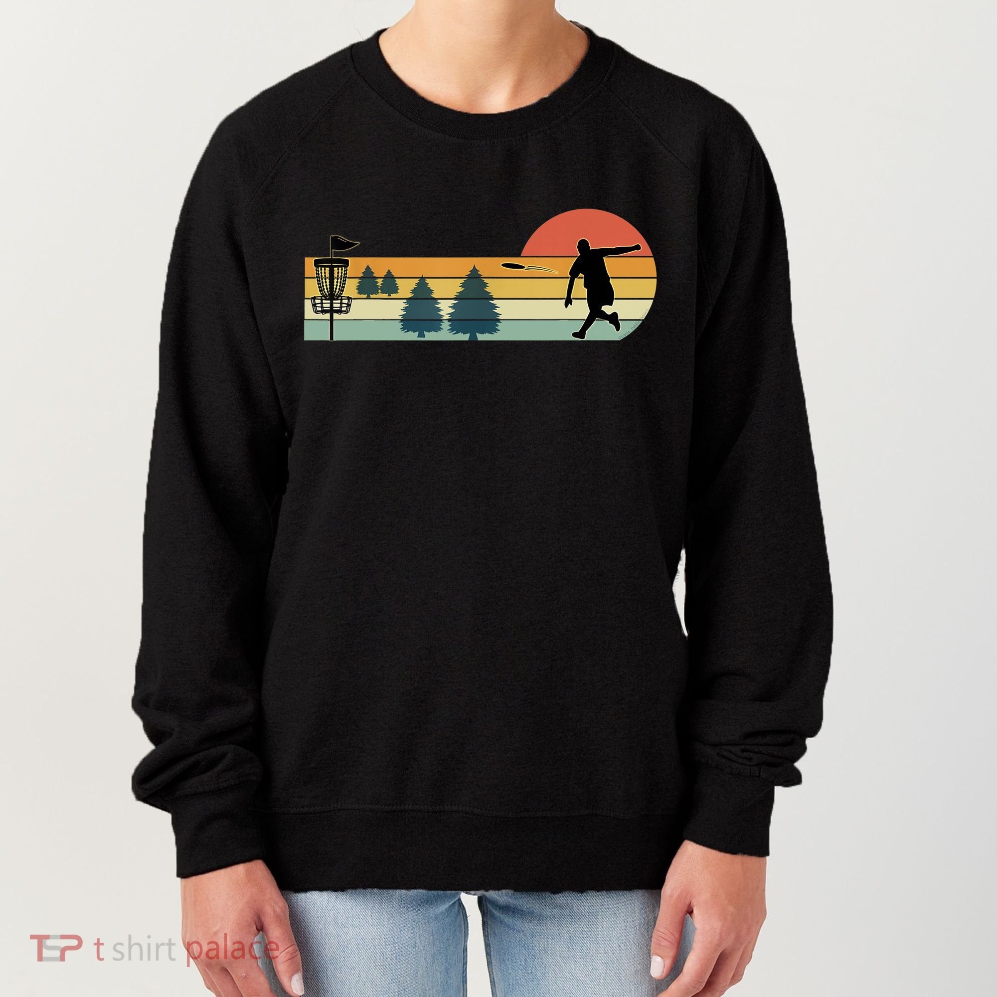 Cool Retro Disc Golf Sport TShirt Women's Sweatshirt