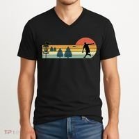 Cool Retro Disc Golf Sport TShirt V-Neck T-Shirt thumb 2