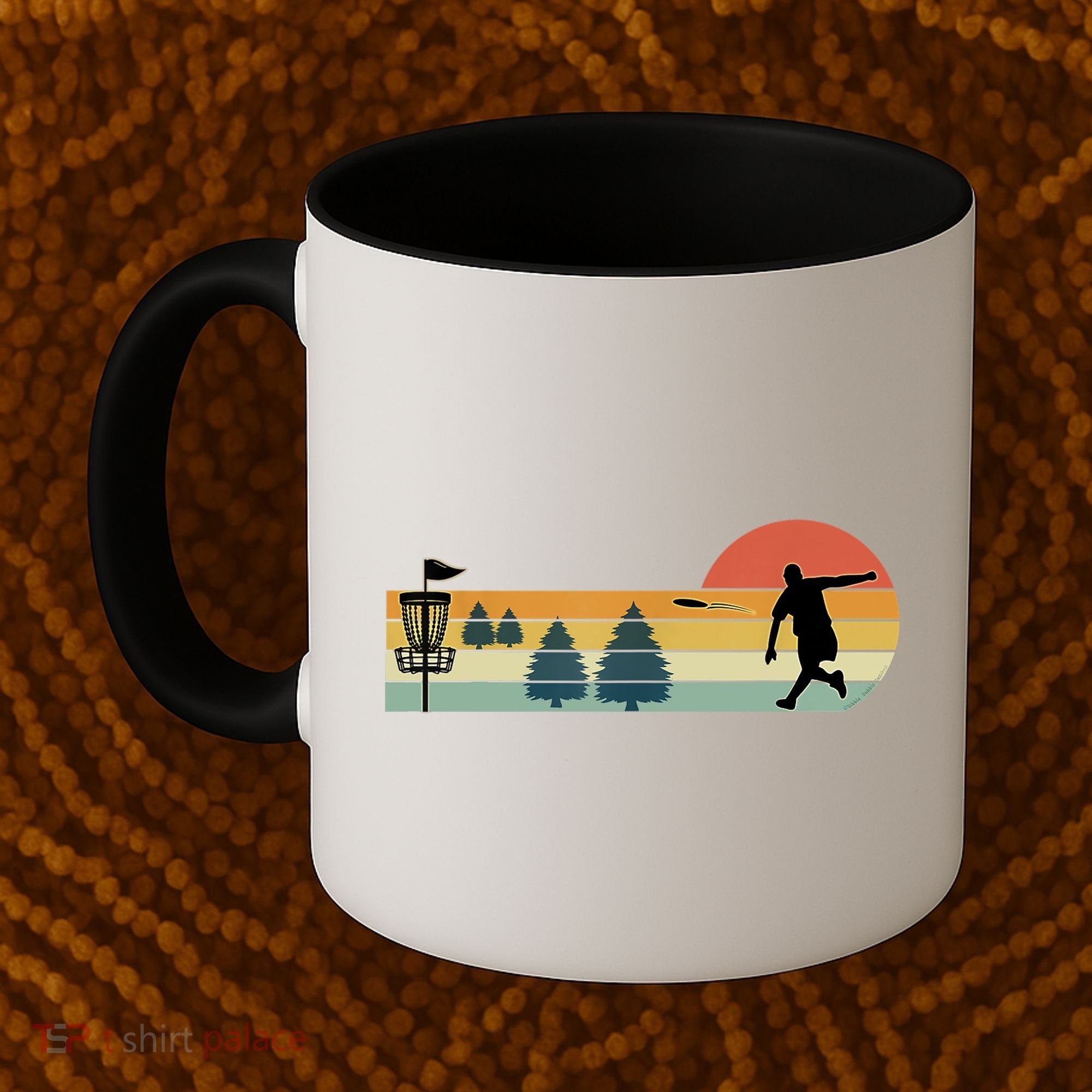 Cool Retro Disc Golf Sport TShirt Coffee Mug