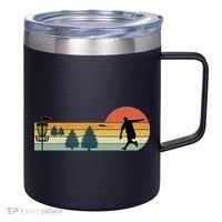 Cool Retro Disc Golf Sport TShirt 12oz Stainless Steel Coffee Mug thumb 0
