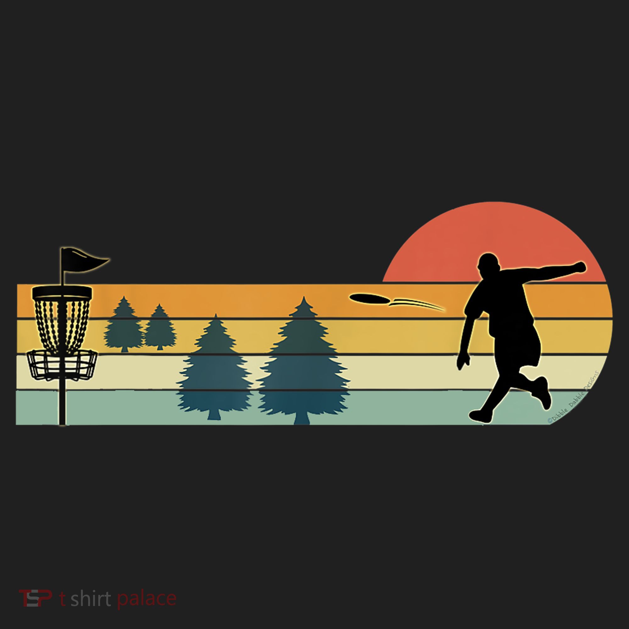 Cool Retro Disc Golf Sport TShirt Tumbler