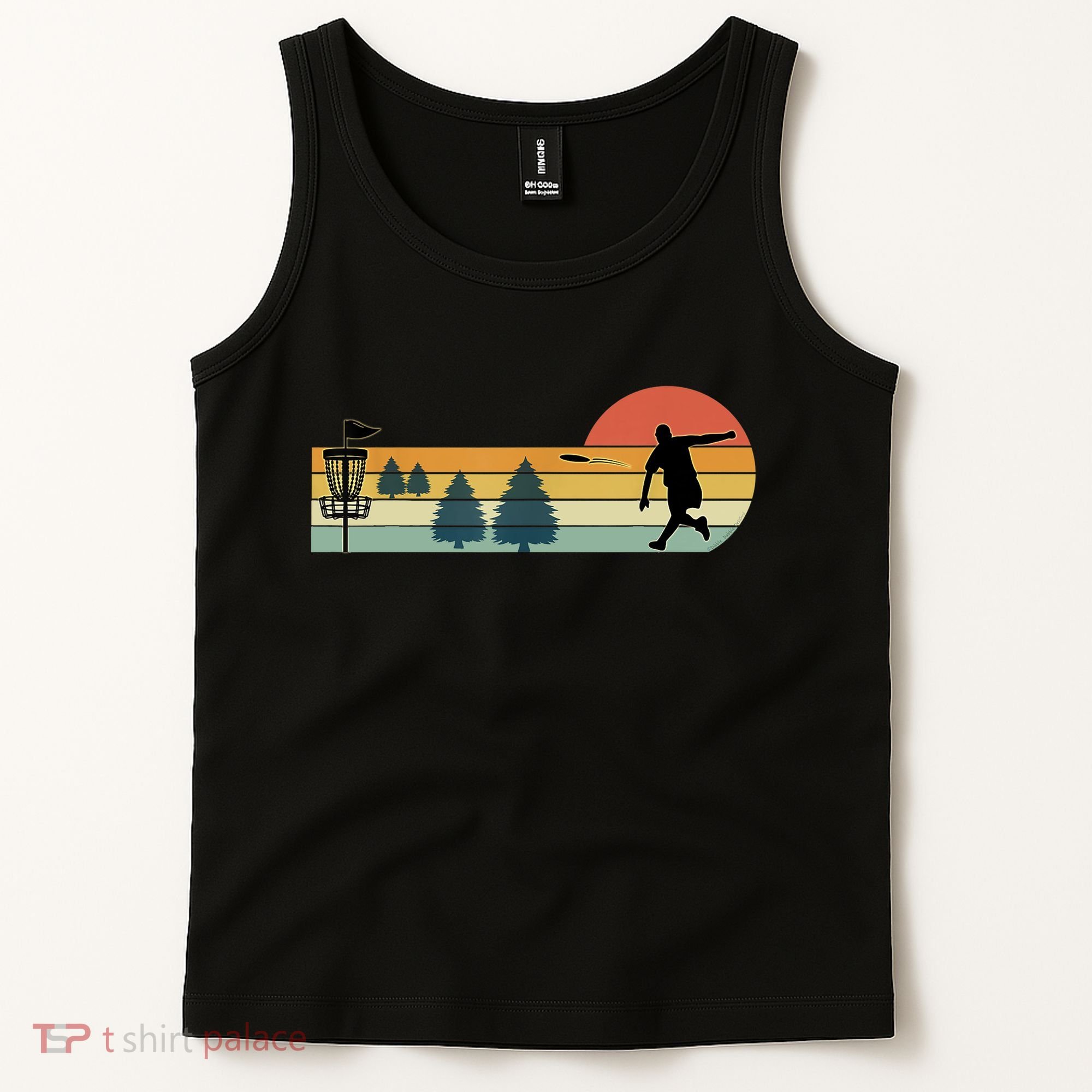 Cool Retro Disc Golf Sport TShirt Tank Top