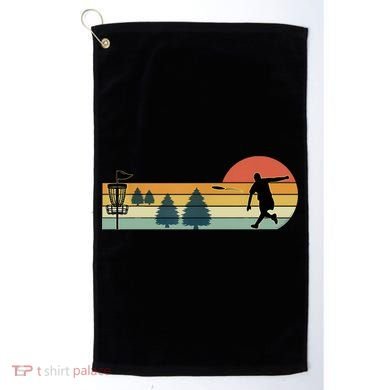 Cool Retro Disc Golf Sport TShirt Golf Towel