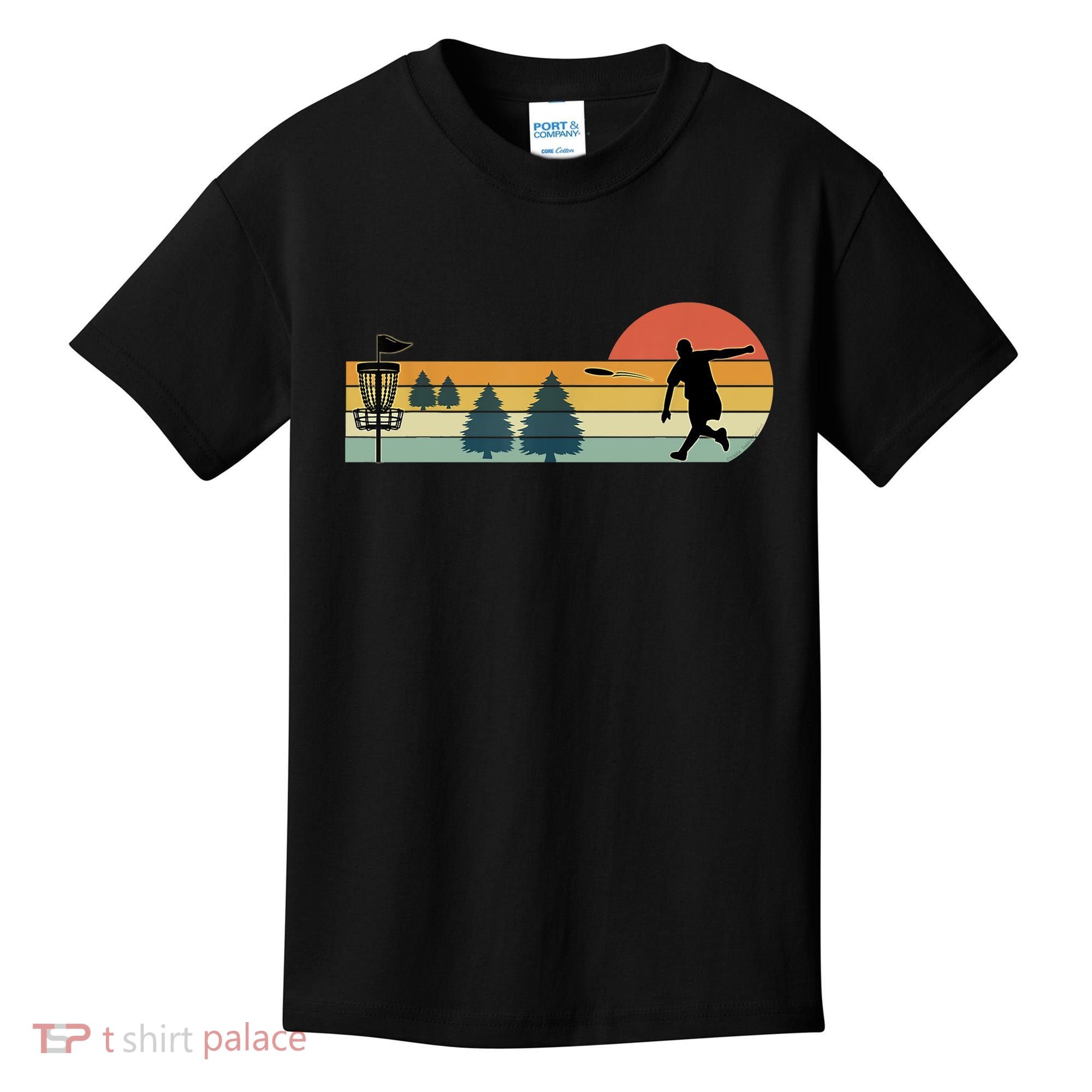 Cool Retro Disc Golf Sport TShirt Kids T-Shirt