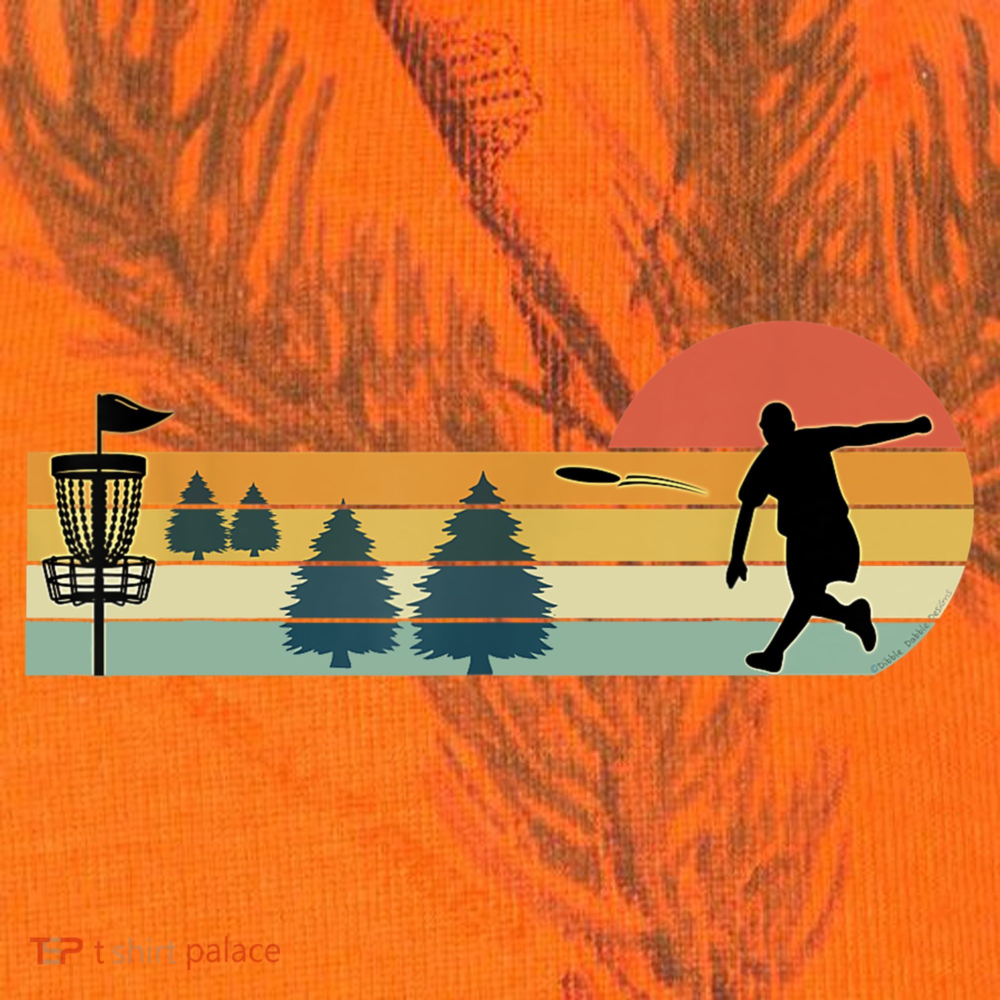 Cool Retro Disc Golf Sport TShirt Kati Licensed 12" Camo Cuffed Beanie