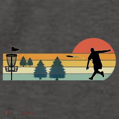 Cool Retro Disc Golf Sport TShirt Vector Backpack