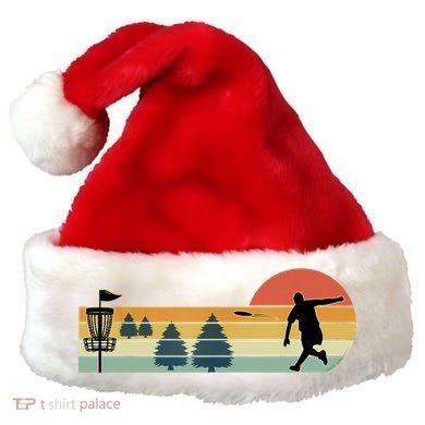 Cool Retro Disc Golf Sport TShirt Santa Hat