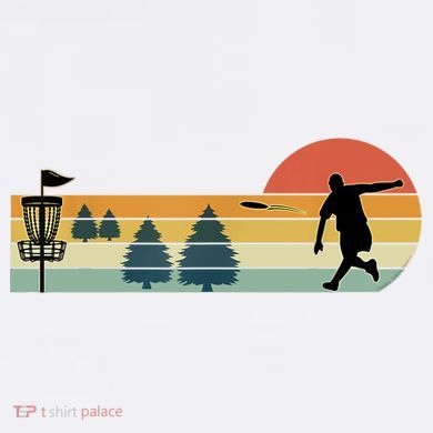 Cool Retro Disc Golf Sport TShirt Garment-Dyed Sweatshirt