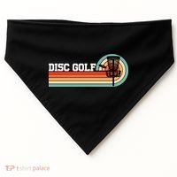 Cool Retro Disc Golf Sport Gift Idea USA-Made Doggie Bandana thumb 0
