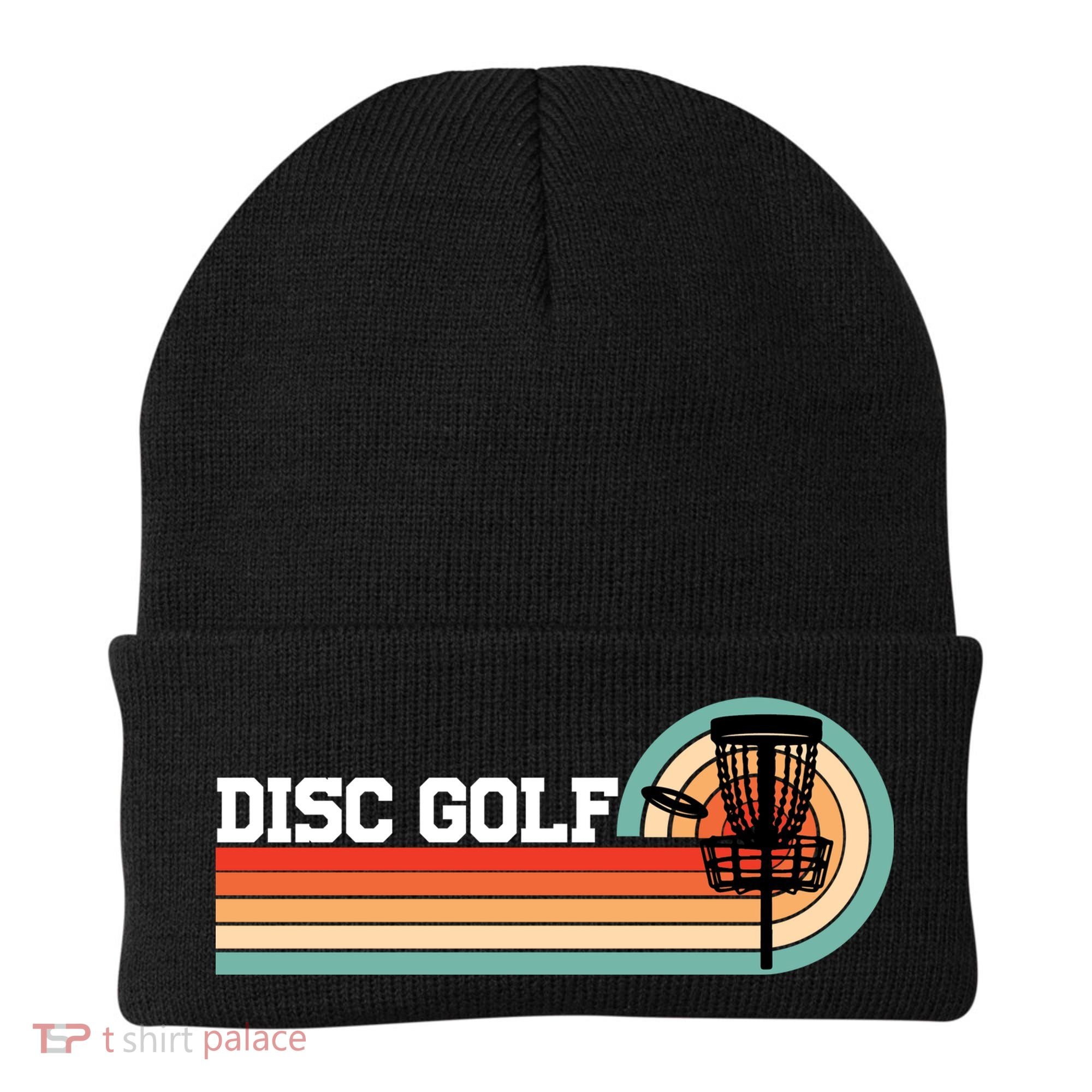 Cool Retro Disc Golf Sport Gift Idea Beanie