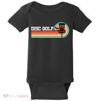 Cool Retro Disc Golf Sport Gift Idea Baby Bodysuit thumb 0