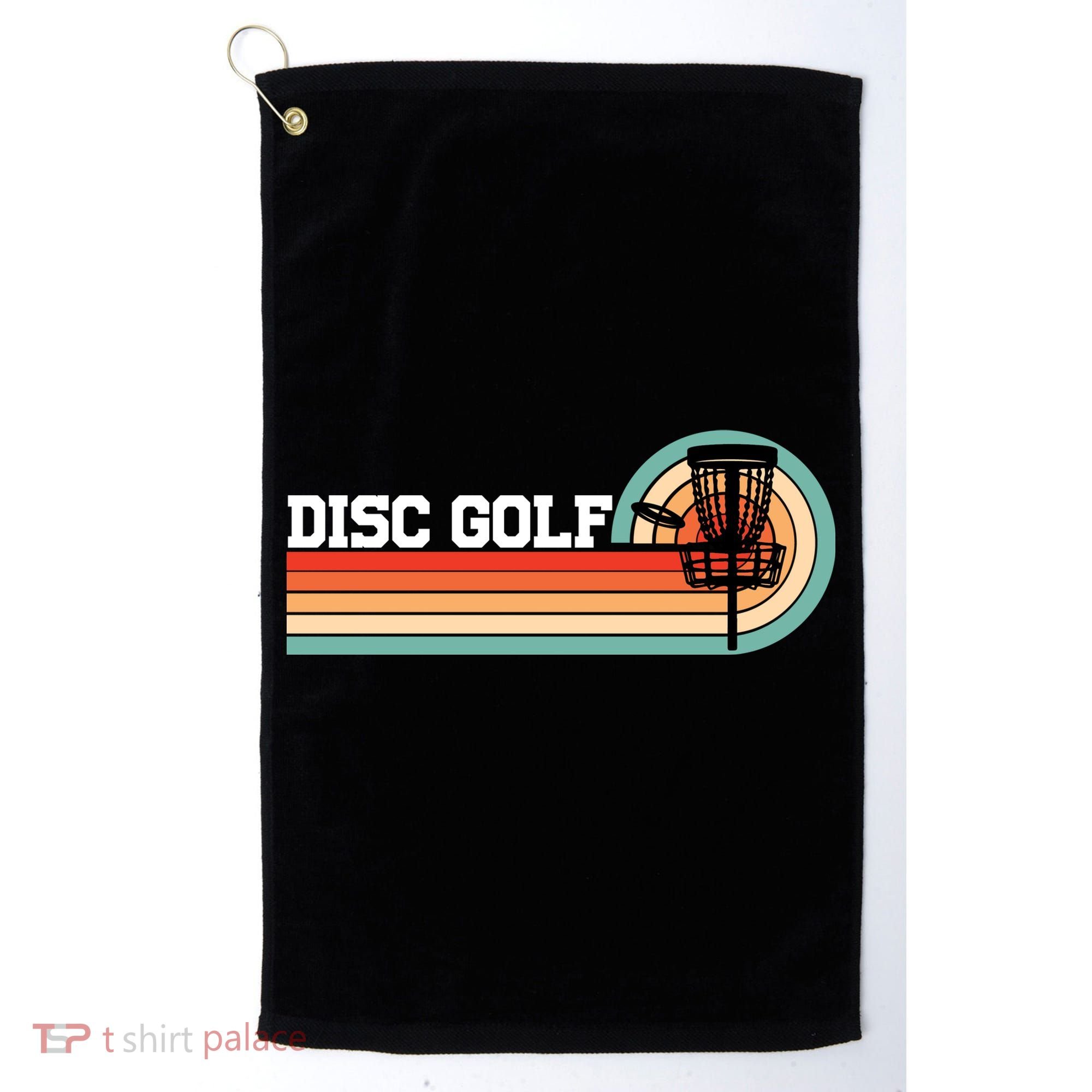Cool Retro Disc Golf Sport Gift Idea Golf Towel