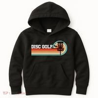 Cool Retro Disc Golf Sport Gift Idea Kids Hoodie thumb 0