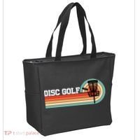 Cool Retro Disc Golf Sport Gift Idea Tote Bag thumb 2