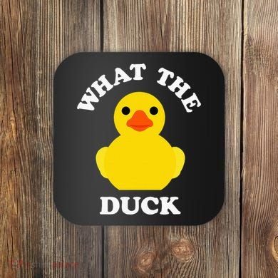 Cute Rubber Duck Lover Bird Quack Duckies Funny Rubber Ducky Coaster
