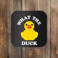 Cute Rubber Duck Lover Bird Quack Duckies Funny Rubber Ducky Coaster thumb 0