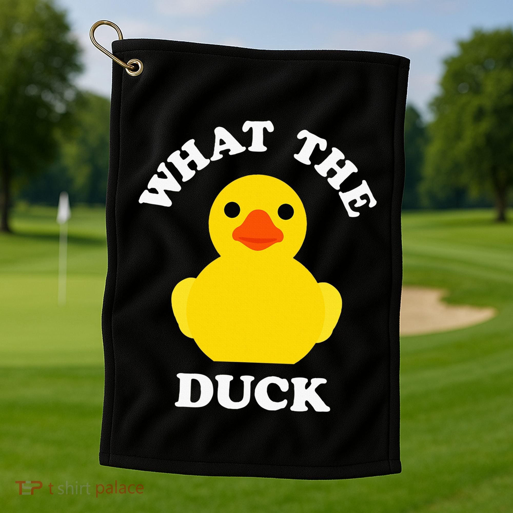 Cute Rubber Duck Lover Bird Quack Duckies Funny Rubber Ducky Golf Towel