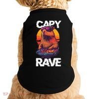 Capybara Raves Dj Rave Techno Edm Party Festival Turntable Doggie Tank thumb 0