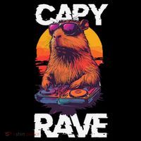 Capybara Raves Dj Rave Techno Edm Party Festival Turntable Coffee Mug thumb 5