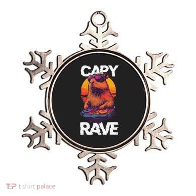 Capybara Raves Dj Rave Techno Edm Party Festival Turntable Ornament