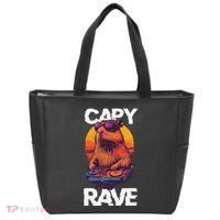 Capybara Raves Dj Rave Techno Edm Party Festival Turntable Tote Bag thumb 0