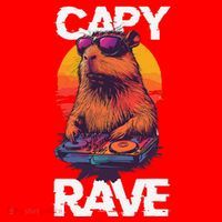 Capybara Raves Dj Rave Techno Edm Party Festival Turntable Santa Hat thumb 1