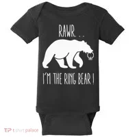 Cute Rehearsal Dinner For Ring Bearer Baby Bodysuit thumb 0